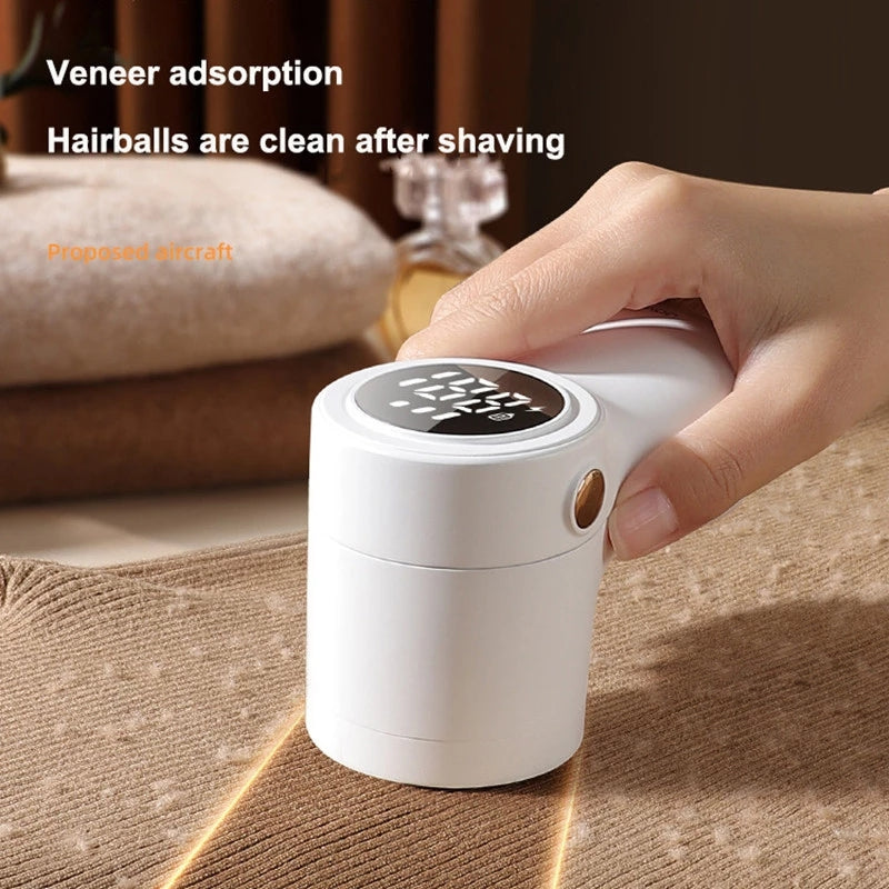 Electric Lint Remover with LED Display – USB Rechargeable Fabric Shaver